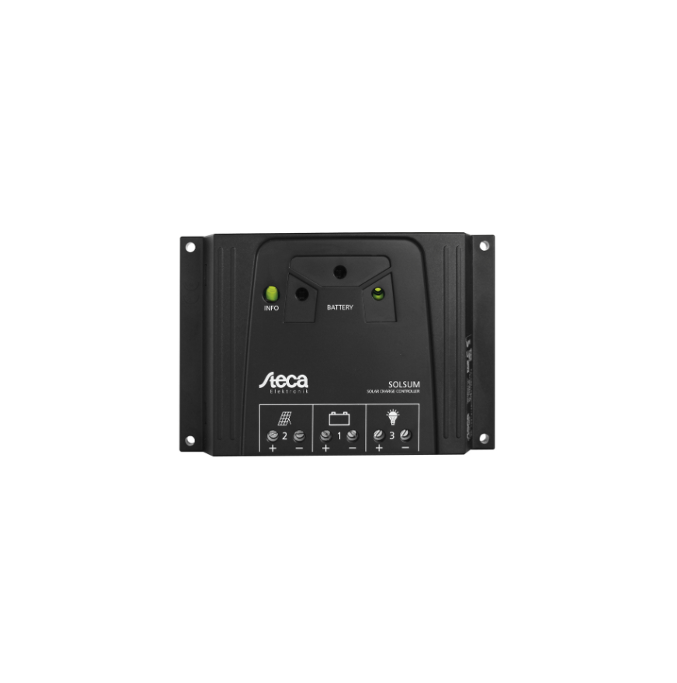 Regolatore di Carica Pwm Steca 6A 12/24V Solsum 0606 Display LED multifunzione Regolatore di Carica Pwm Steca 6A 12/24V Solsum 0606 Display LED multifunzione