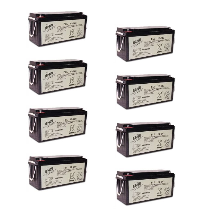 Banco Batteria 48V Stazionaria 400Ah 12V Faam Agm Fll200-12 x uso Fotovoltaico Banco Batteria 48V Stazionaria 400Ah 12V Faam Agm Fll200-12 x uso Fotovoltaico