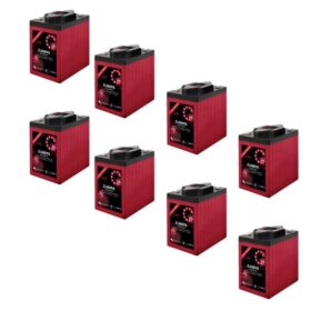 Banco Batteria 24V 490Ah deep cycle ciclica Zenith Agm zl060115 6V x Fotovoltaico