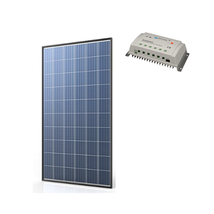 Kit Solare Isola 24V 350Wp regolatore di carica Pwm Victron BlueSolar 20A Pro 12-24V pannello policristallino Kit Solare Isola 24V 350Wp regolatore di carica Pwm Victron BlueSolar 20A Pro 12-24V pannello policristallino