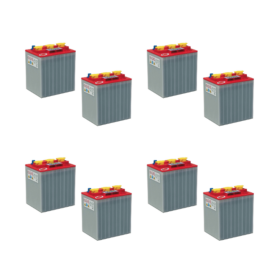 Banco Batteria 12V 960Ah Piastra Corazzata Tubolare NBA 3TU6E C20 240Ah 6V X Fotovoltaico 1200cicli