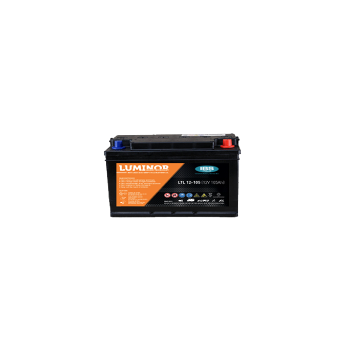 Batteria Piastra Piana Luminor LTL12-105 105A 12V deep cycle X Fotovoltaico Batteria Piastra Piana Luminor LTL12-105 105A 12V deep cycle X Fotovoltaico