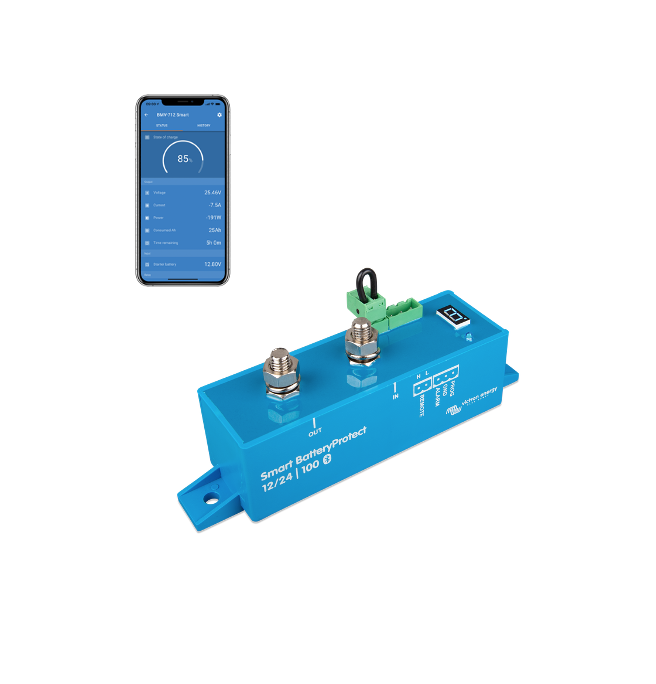 Dispositivo x proteggere batteria 12-24V Smart BP-100 BatteryProtect 100A Victron Energy Bluetooth Dispositivo x proteggere batteria 12-24V Smart BP-100 BatteryProtect 100A Victron Energy Bluetooth