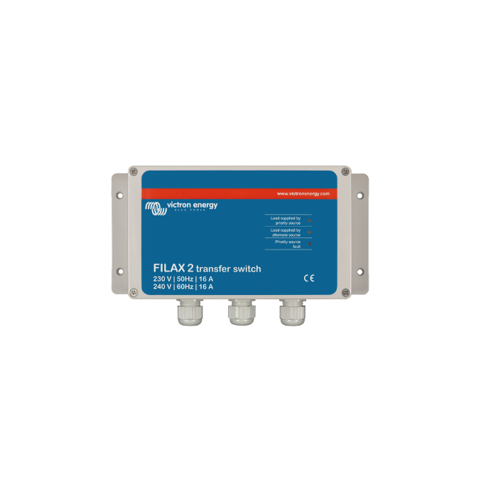Commutatore di trasferimento ultra veloce FILAX 2 Victron Energy 230V/50Hz-240V/60Hz Commutatore di trasferimento ultra veloce FILAX 2 Victron Energy 230V/50Hz-240V/60Hz