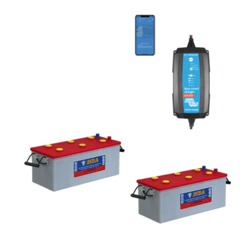 Kit Caricabatterie Victron energy Blue Smart IP65 24V 13A IP65 BPC241331064 Batteria Nba 400Ah