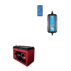 Kit Caricabatterie Victron energy Blue Smart IP65 12V 15A IP65 BPC121531064R Batteria Agm 140Ah zenith