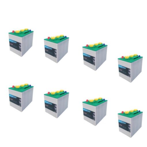 Banco Batteria 24V Piastra Corazzata Tubolare C20 520Ah 6V X Fotovoltaico 1200cicli BTT 06195