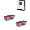 Kit Solare Isola Inverter 220V 3Kw 24V regolatore mppt Banco batteria 200Ah NBA