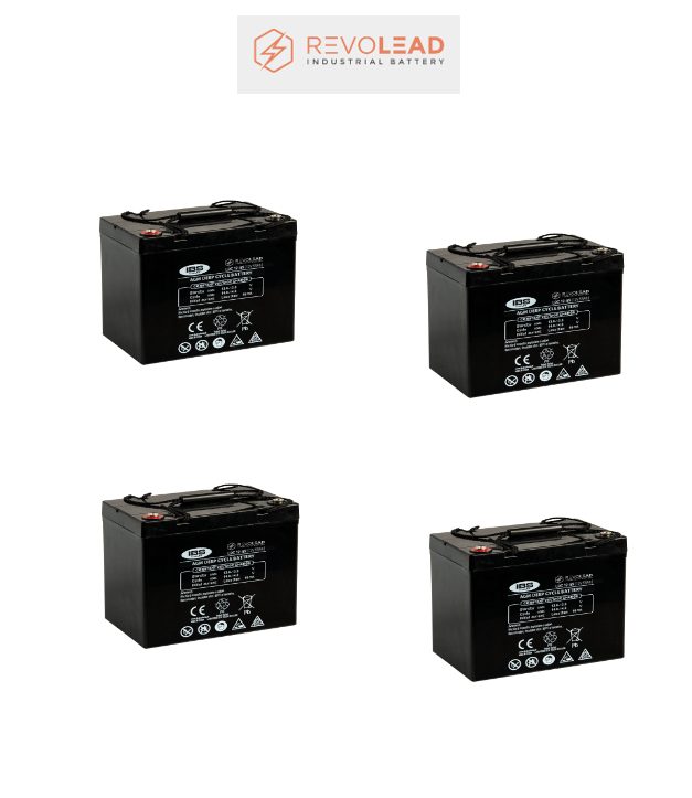 Banco Batteria AGM 55Ah 48V REVOLEAD 12Volt LDC12-55 x uso Fotovoltaico deep cycle iva 10% Banco Batteria AGM 55Ah 48V REVOLEAD 12Volt LDC12-55 x uso Fotovoltaico deep cycle iva 10%