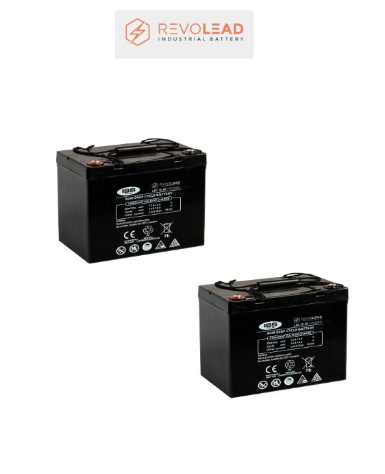 Banco Batteria AGM 55Ah 24V REVOLEAD 12Volt LDC12-55 x uso Fotovoltaico deep cycle iva 10% Banco Batteria AGM 55Ah 24V REVOLEAD 12Volt LDC12-55 x uso Fotovoltaico deep cycle iva 10%