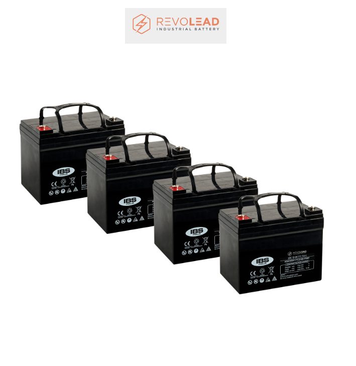 Banco Batteria AGM 35Ah 48V REVOLEAD 12Volt LDC12-35 x uso Fotovoltaico deep cycle iva 10% Banco Batteria AGM 35Ah 48V REVOLEAD 12Volt LDC12-35 x uso Fotovoltaico deep cycle iva 10%