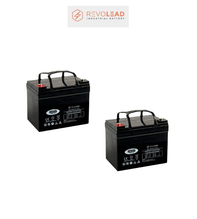 Banco Batteria AGM 35Ah 24V REVOLEAD 12Volt LDC12-35 x uso Fotovoltaico deep cycle iva 10% Banco Batteria AGM 35Ah 24V REVOLEAD 12Volt LDC12-35 x uso Fotovoltaico deep cycle iva 10%