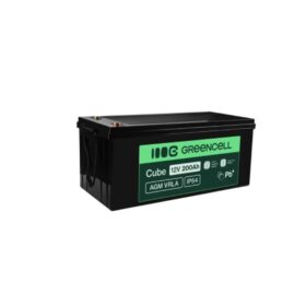 Batteria AGM GREEN CELL 200Ah 12V x uso Fotovoltaico deep cycle ciclica iva 10% top di gamma