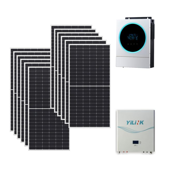 Kit 6Kwp Pannello Solare Munchen 500Wp Monocristallino di gamma Inverter 5Kwh con regolatore + Batteria litio 4,8Kwh Kit 6Kwp Pannello Solare Munchen 500Wp Monocristallino di gamma Inverter 5Kwh con regolatore + Batteria litio 4,8Kwh