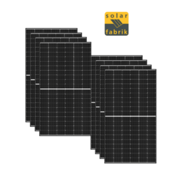 Kit 3,2Kwp Pannello Solare SOLAR FABRIK 410Wp Monocristallino Mono S4 Halfcut top di gamma tedesco