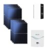 Kit 4Kwp Pannello Solare Phono solar 460Wp Monocristallino Inverter Growatt 5Kwh con regolatore + Batteria litio 7,2Kwh