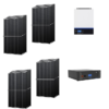 Kit 6,4Kwp Pannello Solare Trina Solar 405Wp Monocristallino Inverter 7,2Kwh con regolatore + Batteria a Condesatori 5,5Kwh