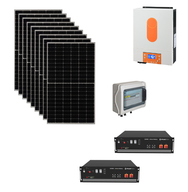 Schermata 2023 01 19 alle 11.16.15 Kit Off grid autoconsumo 4Kwp Pannello Solare Made in Italy 465Wp Monocristallino Inverter 6Kwh con regolatore + Batteria litio Pylontech us5000 10KWh + QUADRO Ryan Energia