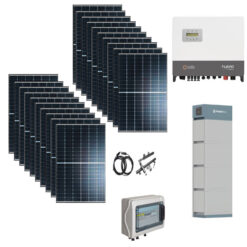 KIT Ibrido Trifase Solare 8Kwp Moduli LONGI 415Wp Inverter 5kwh SOLIS MONOFASE + batteria Pylontech 7,1KWh Litio CEI021
