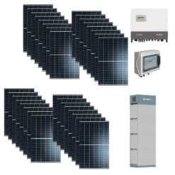 KIT Ibrido Trifase Solare 16Kwp Moduli LONGI 500Wp Inverter 10kwh SOLIS MONOFASE + batteria Pylontech 10,65KWh Litio CEI021