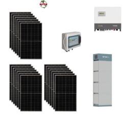 KIT Ibrido Trifase Solare 11Kwp Moduli TORRI SOLARE 465Wp Inverter 8kwh SOLIS TRIFASE + batteria Pylontech 7,1KWh Litio CEI021