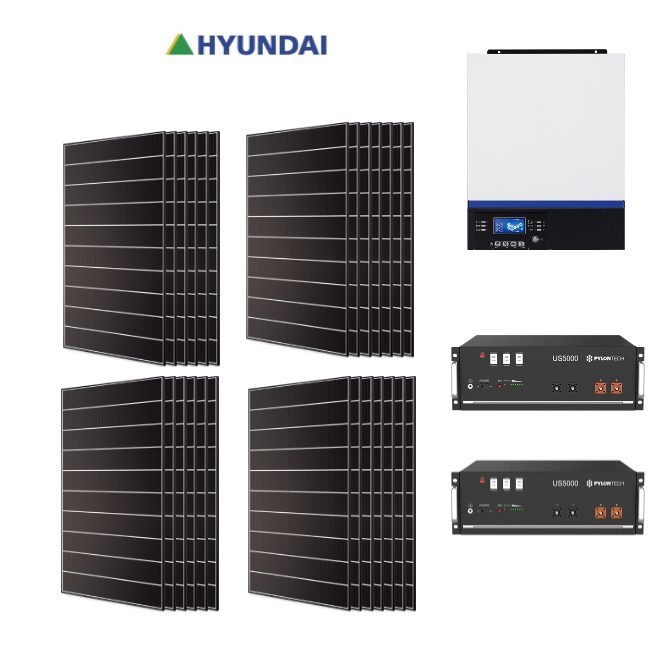 Kit Autoconsumo 9,6Kwp Pannello Solare Hyundai HiE-S440HG 440Wp Monocristallino mezza cella cell top di gamma + BATTERIE LITIO Pylontech + Inverter 8000Wh Kit Autoconsumo 9,6Kwp Pannello Solare Hyundai HiE-S440HG 440Wp Monocristallino mezza cella cell top di gamma + BATTERIE LITIO Pylontech + Inverter 8000Wh