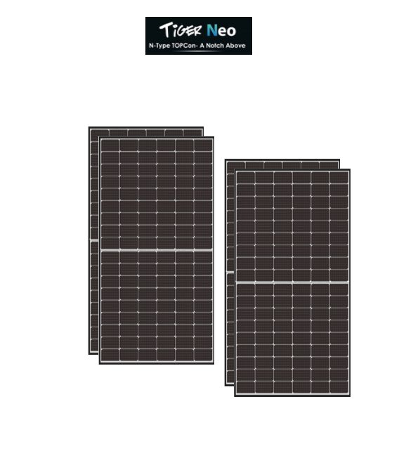 Kit 1,9Kwp Pannello Solare Jinko tiger NEO 470Wp Monocristallino JKM470N-60HL4-V half cell top di gamma Kit 1,9Kwp Pannello Solare Jinko tiger NEO 470Wp Monocristallino JKM470N-60HL4-V half cell top di gamma