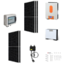 Kit OFF GRID Autoconsumo 3Kwp Pannello Solare LONGI 585Wp X6 SCIENTIST Inverter 6Kwh con regolatore + Batteria litio 5Kwh + ottimizzatori TIGO