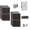 Kit OFF/ON GRID CEI021 Autoconsumo 3,5Kwp Pannello Solare SUNERG 460Wp Inverter 6Kwh DEYE con regolatore + Batteria litio 5Kwh