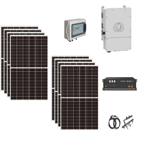 Schermata 2023 11 20 alle 16.03.56 Kit OFF/ON GRID CEI021 Autoconsumo 3,5Kwp Pannello Solare SUNERG 460Wp Inverter 6Kwh DEYE con regolatore + Batteria litio 5Kwh Ryan Energia