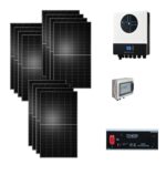 Kit Off grid 5,3Kwp Pannello Solare Tongwei Shingled 495Wp TWMNH-60HS495 inverter 8Kwh con batterie Dyness litio 5KWh