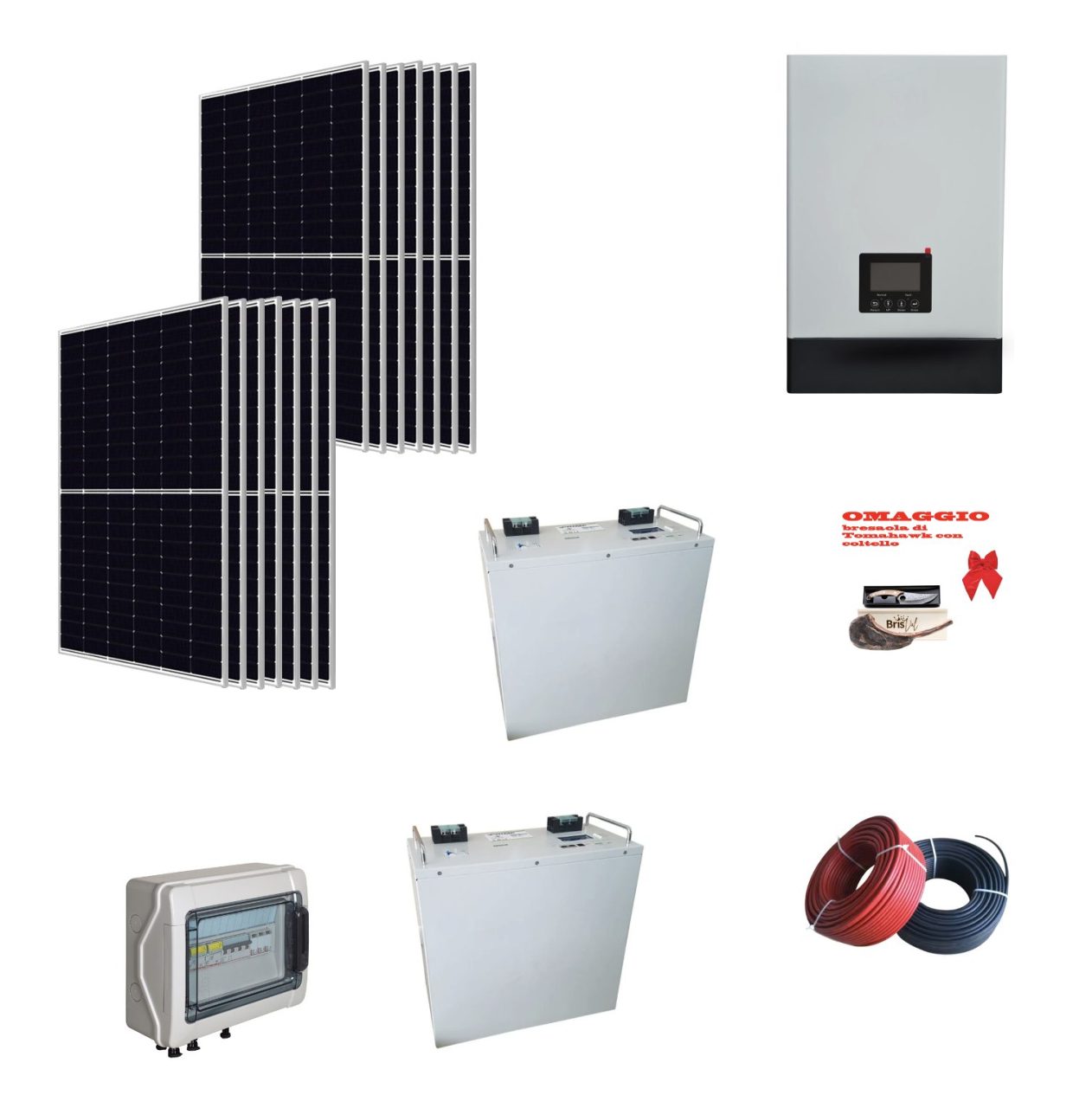 Screenshot 2025 01 15 alle 14.12.27 Kit Off grid autoconsumo 6,4Kwp Pannello Solare Canadian 460Wp Inverter Luxpower 6Kwh con regolatore 8Kwp + Batteria litio 10Kwh + omaggio Bresaola Ryan Energia