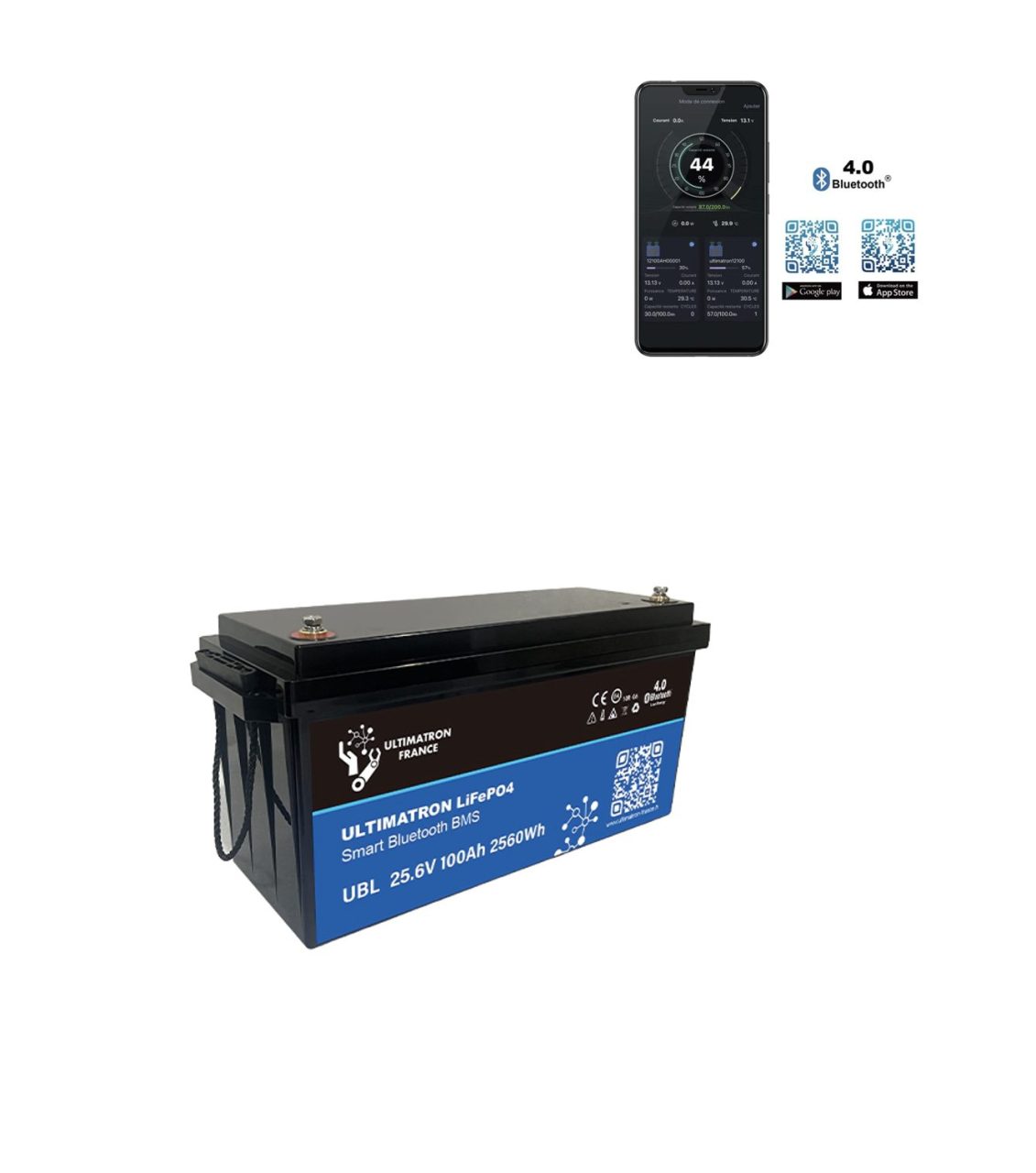 Screenshot 2025 01 20 alle 08.20.14 Batteria al litio 24V Ultimatron 25,6V 100Ah 2560Wh LiFePO4 Smart BMS con Bluetooth integrato per fotovoltaico top di gamma made in Europa Ryan Energia