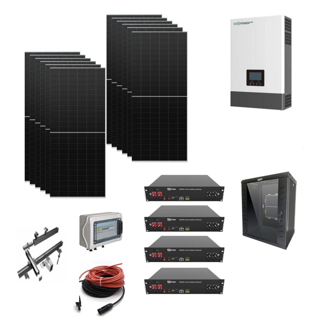 Screenshot 2025 01 24 alle 11.29.12 Kit Off grid autoconsumo 7,3Kwp Pannello Solare Longi 610Wp Bifacciale Inverter Luxpower 6Kwh con regolatore 8Kwp + Batteria litio Dyness 10Kwh + Armadio + omaggio Bresaola Ryan Energia