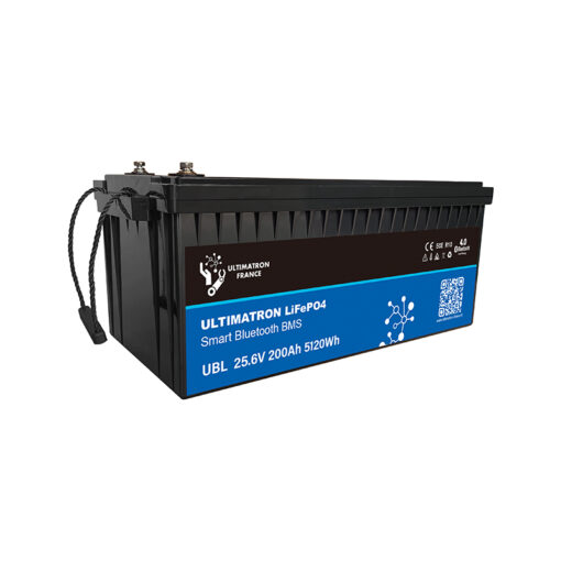 Ultimatron Batterie Lithium 25.6V 200Ah LiFePO4 Smart BMS Bluetooth UBL 24 200 5