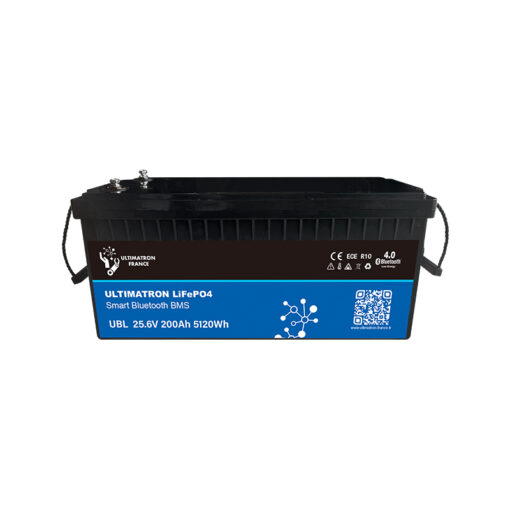 Ultimatron Batterie Lithium 25.6V 200Ah LiFePO4 Smart BMS Bluetooth UBL 24 200 7