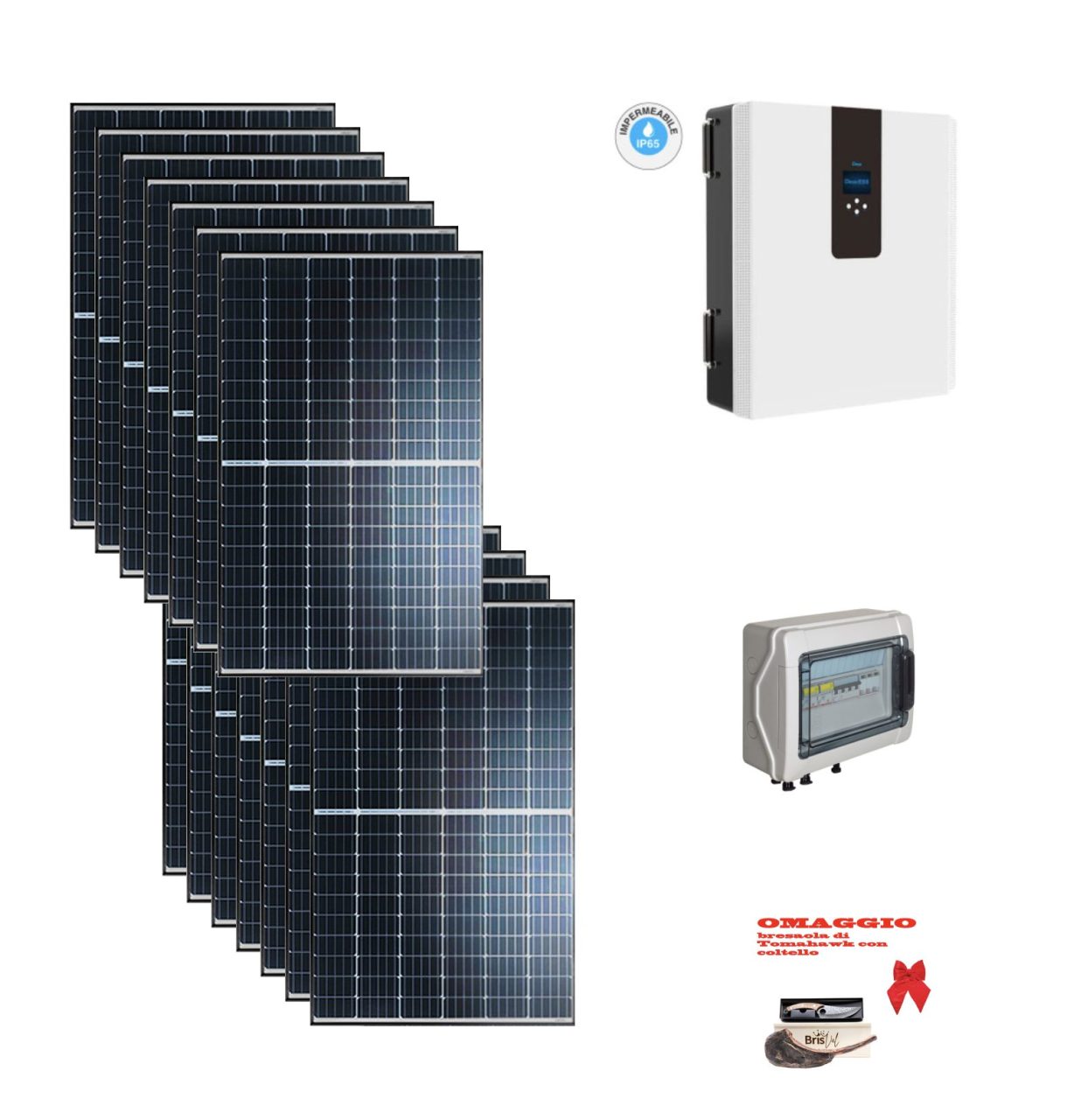 Screenshot 2025 03 03 alle 10.36.14 Kit OFF/ON GRID 7Kwp Autoconsumo MONOFASE Pannello Solare TONGWEI Bifacciale 500Wp Inverter 5Kwh All-In-One DEYE IP65 con regolatore e Batteria litio 5KWh Ryan Energia Screenshot 2025 03 03 alle 10.36.14 Kit OFF/ON GRID 7Kwp Autoconsumo MONOFASE Pannello Solare TONGWEI Bifacciale 500Wp Inverter 5Kwh All-In-One DEYE IP65 con regolatore e Batteria litio 5KWh Ryan Energia