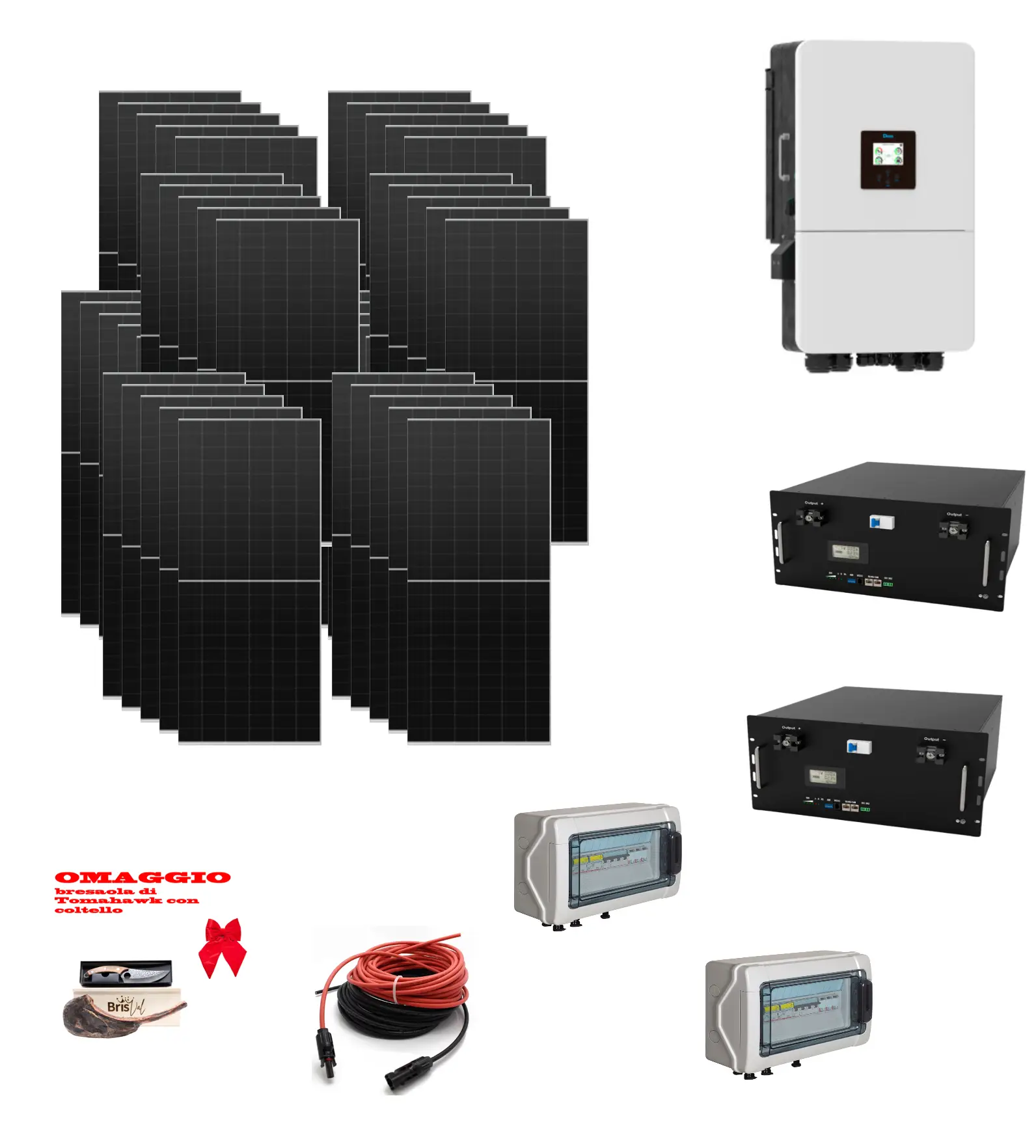 Screenshot 2025 07 30 alle 07.29.03 1 Kit Off/on Grid Trifase 20Kwp Pannello Solare Tongwei 500W Monocristallino BIFACCIALE + BATTERIE LITIO 20Kwh 400Ah + Inverter 20KWh + OMAGGIO Ryan Energia Kit Off/on Grid Trifase 20Kwp Pannello Solare Tongwei 500W Monocristallino BIFACCIALE + BATTERIE LITIO 20Kwh 400Ah + Inverter 20KWh + OMAGGIO - immagine 1