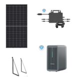 Kit Autoconsumo Balcone competo di pannello solare 445W MONOFACCIALE + micro inverter 800W + accumulo da 2,24KWh