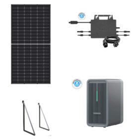 Kit Autoconsumo Balcone competo di pannello solare 445W MONOFACCIALE + micro inverter 800W + accumulo da 2,24KWh
