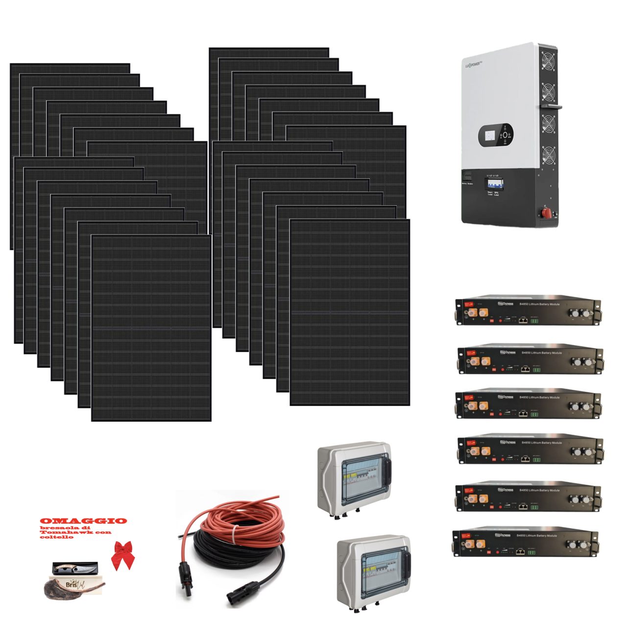 Screenshot 2025 06 24 alle 11.16.31 Kit 14,4Kwp MONOFASE Autoconsumo Pannello Solare HYUNDAI 450WP HiT-H450CE-BF Monocristallino bifacciale Inverter 12Kwh con regolatore 2 MPPT luxpower + Batteria litio 14,4Kwh Ryan Energia