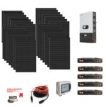 Kit 10,8Kwp MONOFASE Autoconsumo Pannello Solare HYUNDAI 450WP HiT-H450CE-BF Monocristallino bifacciale Inverter 12Kwh con regolatore 2 MPPT luxpower + Batteria litio 12Kwh