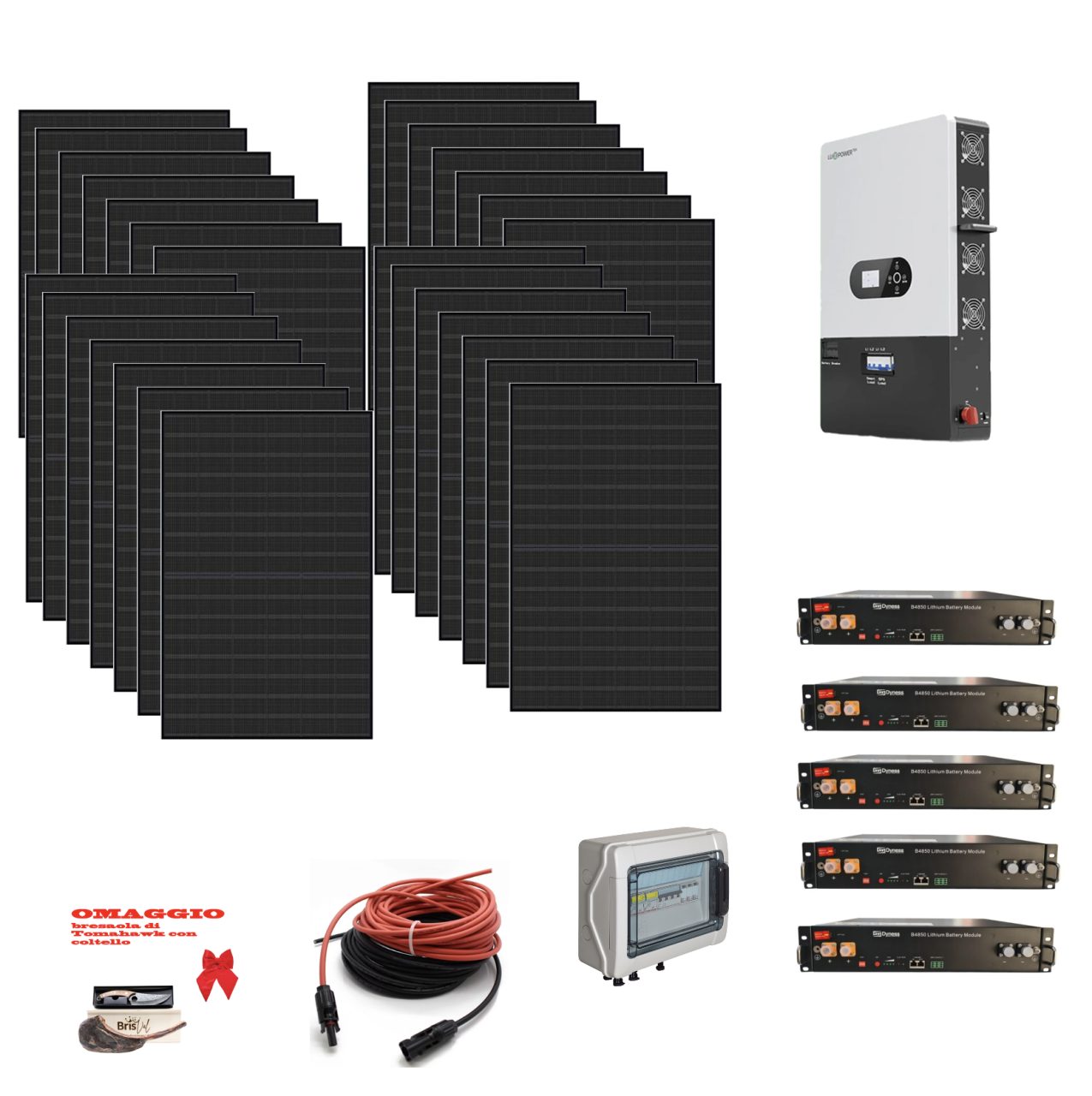 Screenshot 2025 06 24 alle 14.45.53 Kit 10,8Kwp MONOFASE Autoconsumo Pannello Solare HYUNDAI 450WP HiT-H450CE-BF Monocristallino bifacciale Inverter 12Kwh con regolatore 2 MPPT luxpower + Batteria litio 12Kwh Ryan Energia