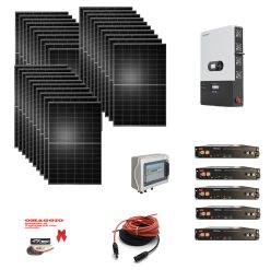 Kit 13,5Kwp MONOFASE Autoconsumo Pannello Solare TONGWEI 450Wp Monocristallino bifacciale Inverter 12Kwh con regolatore 2 MPPT luxpower  + Batteria litio 12Kwh