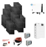 Kit Off/on Grid Trifase 16Kwp Pannello Solare JINKO 490W Monocristallino + BATTERIE LITIO 20Kwh ALTA TENSIONE + Inverter SOLIS 10KWh + OMAGGIO CEI021