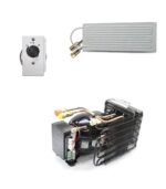 Kit refrigerazione Frigo vitifrigo 80lt compressore ND35 12/24V 220V Evaporatore a piastra PT3 con giunti rapidi e termostato made in italy