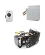 Kit refrigerazione Frigo vitifrigo 130lt compressore ND35 12/24V Evaporatore a piastra PT4 con giunti rapidi e termostato made in italy