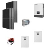 Kit OFF GRID Autoconsumo 8,2Kwp Pannello Solare SUNERG 460Wp Inverter 6Kwh LUXPOWER con regolatore + Batteria litio 10Kwh
