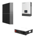 Kit OFF GRID Autoconsumo 3Kwp Pannello Solare 500Wp Inverter 6Kwh LUXPOWER con regolatore + Batteria litio 5Kwh