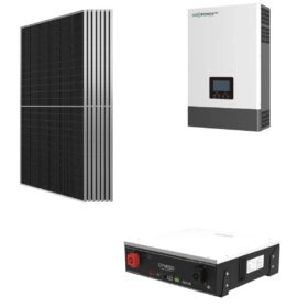 Kit OFF GRID Autoconsumo 3Kwp Pannello Solare 500Wp Inverter 6Kwh LUXPOWER con regolatore + Batteria litio 5Kwh